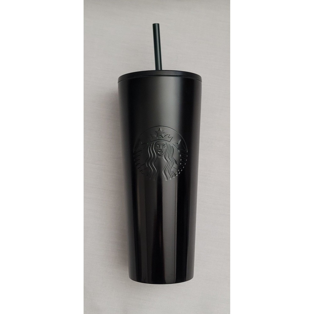 NEW // Starbucks Cold Cup Black/Green SS Tumbler, 24oz